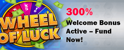 100% Welcome Match Bonus promotional banner